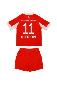 Fotbalové Dres Bayern Munich Nicolas Jackson #11 Dětské Domácí Oblečení 2025-26 Krátký Rukáv (+ trenýrky)